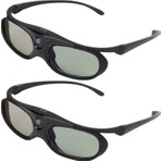 Link 3D 144Hz Aktif Deklanşör Gazları Dlp LCD Gajas 3d, Dlp Projektörler Için, Hafif Konforlu Gözlükler, (2 Adet, Siyah)