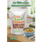 İlk Kaşık Sebzeli Arpa Şehriye 200 gr Tam Buğday 90G Sebze Eşdeğeri Bebek ve Aile Için