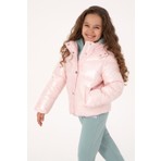 U.S. Polo Assn. Kız Çocuk Açık Pembe Kapüşonlu Mont 50313056-VR078