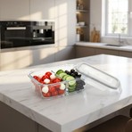 Selka Home Sofia 700 Ml. 2 Bölmeli Cam Saklama Kabı