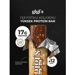 Gigi's 12'li Yer Fıstıklı Kolajenli, Rafine Şekersiz, Yüksek Protein Bar Paketi