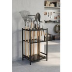 Dehalimited Bahçe Aletleri Düzenleyici Stand Kazma Kürek Organizer Raf Çok Amaçlı Metal Garaj Balkon Rafı
