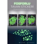 Circle Toys Fosforlu Yıldız Sticker Seti | Karanlıkta Parlayan Tavan Süsü 3’lü Paket