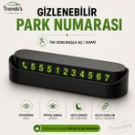 Trends's Choice Fosforlu Numaratör Araç İçi Park Telefon Numarası Kolay Montaj ve Şık Tasarım