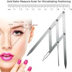 Epilons Microblading Simetrik Ve Estetik Kaş Ölçüm Cetveli, Kalıcı Makyaj Altın Oran Pergeli 275