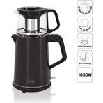 Arzum FL301 Felix Bold Elektrikli Çay Makinesi 1650W 1 L Cam Demlik Kapasitesi Siyah