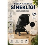 Mor Bebe Bebek Arabası ve Oto Sinekliği ve Cibinliği ( Tüm Arabalara Uyumludur XL Model )