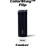 Cooker Paslanmaz Çelik Bardak Termos 400 ml Siyah