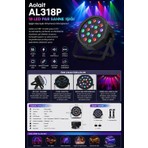 Tekno Hediye- LED Par Sahne Işığı -Rgb Efektli -Ses Kontrollü- Disko Parti -Dj Işığı -Renkli Işık Efektleri -Sahne Aydınlatma -Club Bar Etkinlik Işığı -Dekoratif Işık -Siyah Profesyonel Kullanım