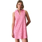 Penti Pembe Yaprak Desenli Jakarlı Havlu Kaftan