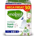 Molped Pure&Soft Gece Hijyenik Ped 30'lu Sızıntı Önleyici Teknoloji ile Cilt Dostu