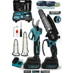 Assur 18V Çift Akülü Çelik Şanzıman Dal Budama Makası & Testeresi 2 Li Set