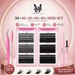 Dıy Kirpik-Takma Kirpik 600 Adet 30-40-50-60-80-100D Farklı Boylar Kitap Model
