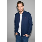 U.S. Polo Assn. Erkek Lacivert Uzun Kollu Basic Gömlek 50324708-VR033