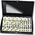 Star Melamin Büyük Domino Seti Çantalı Eğlenceli Aile Oyunu 10,5x18x2 cm Yaş Aralığına Uygun