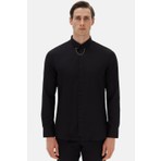 Twn Slim Fit Siyah Çizgili Gömlek