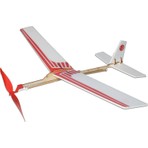 Hobi Modelci Lastik Motorlu Ahşap Maket Uçak Martı 45 cm Kanat Açıklığı ile Eğlenceli Uçuş