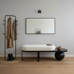 Modern Bench Puf Siyah ( 120 cm )