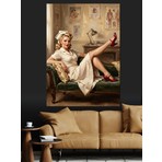 Artmeg Vintage Hemşire Dekoratif Kanvas - Mdf Ahşap Tablo
