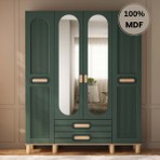 Comiet Begonya 4 Kapak Mdf Ayaklı Tasarım Gardırop