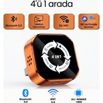 Solvis Kablosuz Araç Ekran Yanstıcı ve Carplay Adaptörü, Kablosuz Dönüştürücü 4in1 Apple ve Android Uyumlu Carplay Adaptörü
