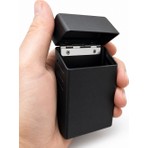 Dedo Touch Uyumlu Orta Boy Metal Sigara Kutusu Siyah – Dayanıklı Taşınabilir Sigara Kabı