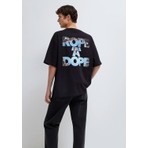 Mavi Rope A Dope Baskılı Siyah Tişört 0613191-900