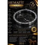 Mga Doğaltaş Hematit Taşı Bileklik - Hematit Bileklik - Doğal Taş Bileklik