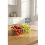 Selka Home Sofia 1120 Ml. 2 Bölmeli Cam Saklama Kabı