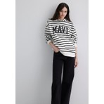 Mavi Mavi Logo Baskılı Beyaz Sweatshirt 1S10118-84603