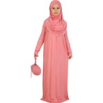 Modish Group Kız Çocuk Namaz Elbisesi – Yumuşak Viskon Giyim Abaya & Hijab + Çanta Seti