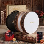 Midex BR-910 Kaliteli Bendir Def Akort Ayarlı El Tutma Oyuklu Çantalı