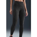 Nike Zenvy High Waisted 7/8 Leggings Kadın Lazer Kesim Baskılı Antrenman Taytı Siyah