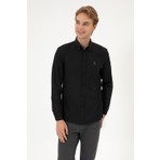 U.S. Polo Assn. Erkek Siyah Uzun Kollu Basic Gömlek 50324708-VR046