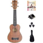 Puka PK200 Maun Concert Ukulele Seti Tam Full Set Akustik Performans İçin Özel Tasarım