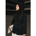Fresh Scarfs Penye Şal Siyah