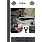 Carlburn #açacak Emniyet Kemeri Görünümlü Pratik Araba Içi Metal Cam Şişe Kemer Tokası Tasarımlı Açacak
