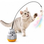 Ttt Kedi Şekilli Dönen Peluş Balıklı Olta Oyuncağı