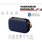Carub Taşınabilir Bluetooth Mini Hoparlör USB Aux SD Kart Özellikli Hafif ve Estetik Tasarım