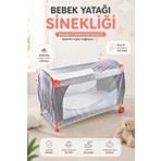 Mor Bebe Oyun Parkı Sinekliği Beyaz (Bütün Park Yataklara Uyumludur)