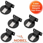 Nobel Manyetik Mıknatıslı Kapı Stoperi, Güçlü Mıknatıslı (Vidalı)  5 Adet Matsiyah