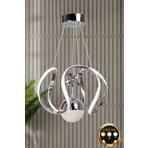 Luna Lighting Clasy Model 3 Renk Krom Kaplama Metal Salon Mutfak Oturma Yatak Odası Modern LED Sarkıt Avize