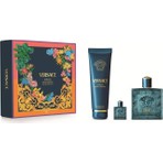 Versace Eros EDT 100 ml Meyveli Koku ile Shower Gel 100 ml ve EdP 5 ml Hediyelik Set