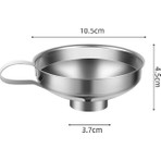 baytoptan Paslanmaz Çelik Geniş Ağızlı Kavanoz Hunisi - 10.5 cm Geniş Alt Çıkış ile Ergonomik Tasarım