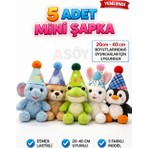 Asöy Oyuncak Için Minik Şapka Parti Süpriz Oyuncak Için Minik Şapka 5 Adet Lastikli