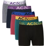 Altınyıldız Classics Erkek Premium Pamuklu Çok Renkli Esnek Desensiz 5'li Boxer Paketi (Damat Bohçası) Çeyiz Seti