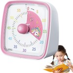 Hephaistoss Yunbaoit Sevimli Unicorn Tasarımlı Mekanik Mutfak Zamanlayıcı Timer Pomodoro 60 Dakika Ayarlı Timer Kaymaz Taban, Çocuklar ve Mutfak Kullanımı Için Ideal
