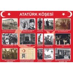 Prime Concept Atatürk Köşesi 1 (Vinil) 50X70 cm Renkli Dijital Baskı Modern Tasarım Okul Afişi