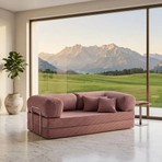 MONAMI Dechome 200X100 50 Dns Modüler Koltuk.kadife Fitilli Kumaş, Yatak Olabilen, Modern Tasarım.