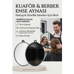 Transformacion Kuaför Berber Yuvarlak Ense Aynası 28 cm ABS Plastik Malzeme ile Ergonomik Tasarım 720475